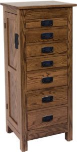 48 inch Flush Mission Jewelry Armoire