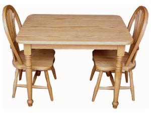 wooden childs table and chairs