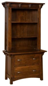 Manitoba Hardwood Lateral File Cabinet and Topper