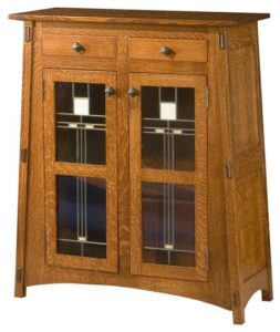 McCoy Two Door Cabinet with Glass Panels