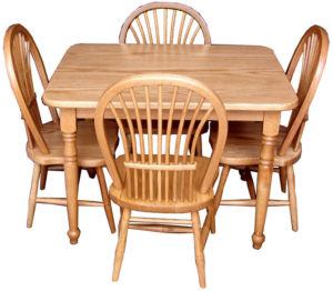Bow Sheaf Child Table and Four Sheaf Chairs