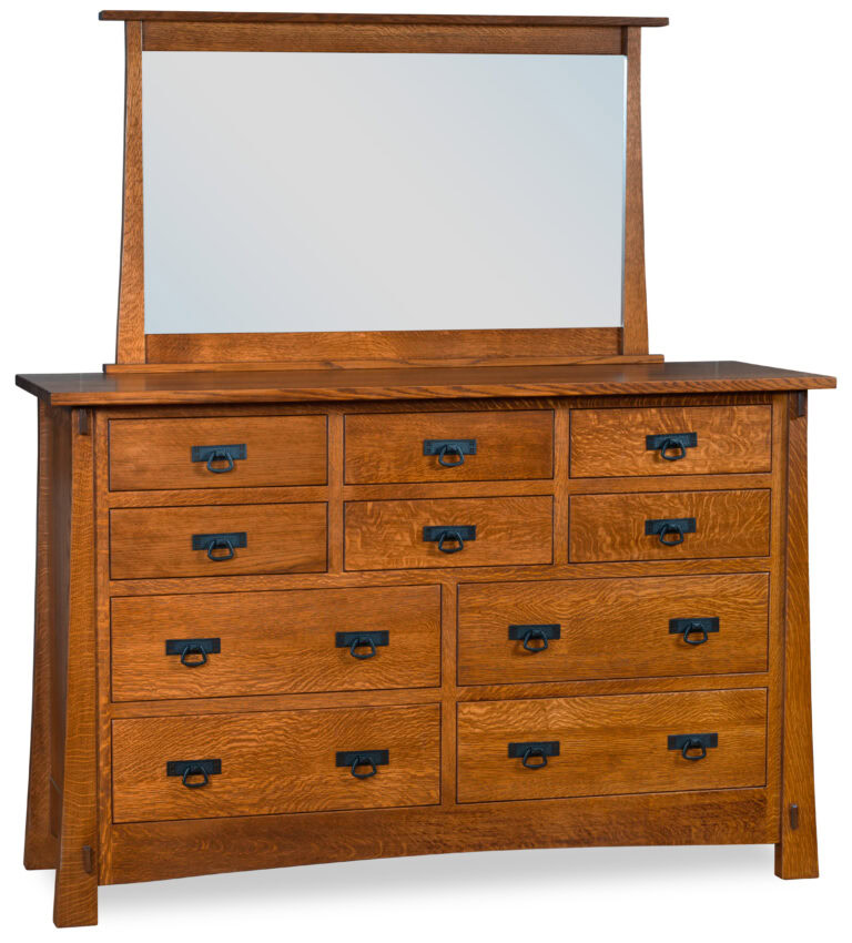 Custom Modesto 10 Drawer Dresser with Mirror