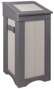 Poly Lumber Flip-Top Trash-Bin