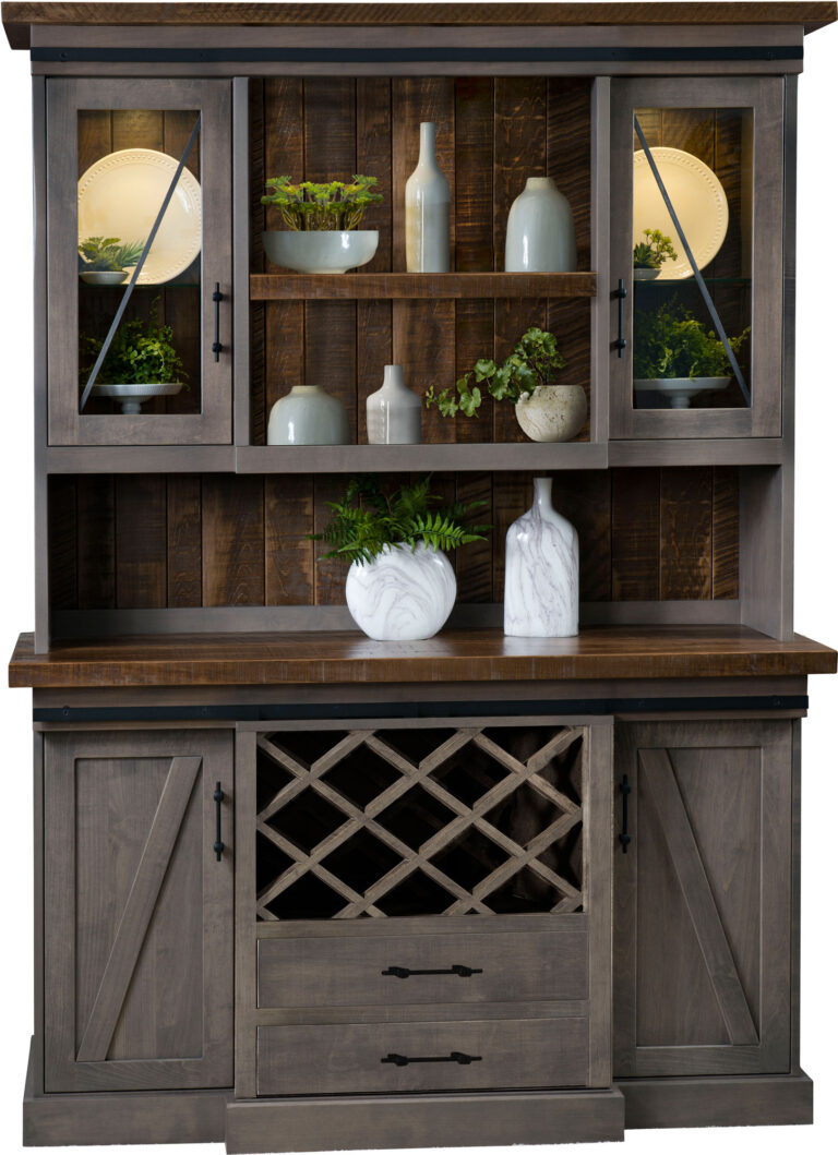 Custom Avalon Hutch with Wine Rack