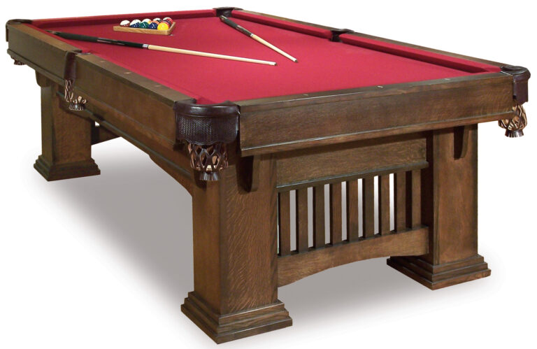 Solid Hardwood Classic Mission Pool Table