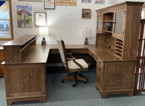 Oak Noble Mission U Desk Ready for Pick Up